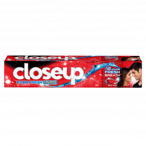 CLOSE UP EVER FRESH UPTO 12 HOURS FRESH BREATH TOOTHPASTE WITH ANTIBACTERIAL FORMULA RED HOT 100 ML